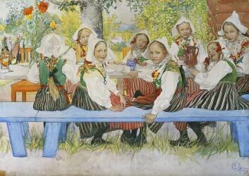 Kersti's Birthday (Carl Larsson) - Muzeo.com