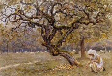 La pommeraie (Helen Allingham) - Muzeo.com