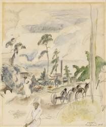Landscape with Figures (Jules Pascin) - Muzeo.com