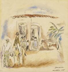 Landscape with Figures (Jules Pascin) - Muzeo.com