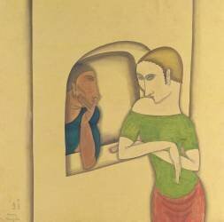 Le couple, 1917 (Tsuguharu Foujita) - Muzeo.com