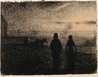 Le Labourage (Georges Seurat) - Muzeo.com