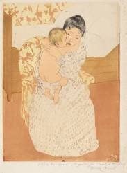 Maternal Caress (Mary Cassatt) - Muzeo.com