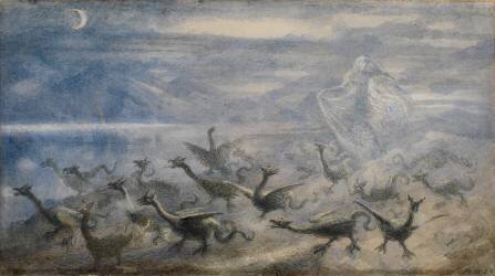 Moonlit landscape (Richard Doyle) - Muzeo.com