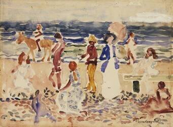 On the Beach (Maurice Brazil Prendergast) - Muzeo.com