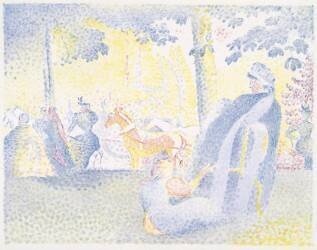 On the Champs-Élyseés (Henri-Edmond Cross) - Muzeo.com