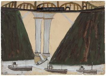 Saltash Bridge (Alfred Wallis) - Muzeo.com