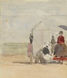 Scène de plage (Eugène Boudin) - Muzeo.com