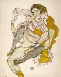 Seated Couple (Egon Schiele) - Muzeo.com