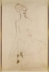 Seated Woman (Gustav Klimt) - Muzeo.com