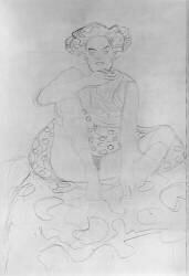 Seated Woman (Gustav Klimt) - Muzeo.com