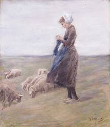 Shepherdess (Max Liebermann) - Muzeo.com