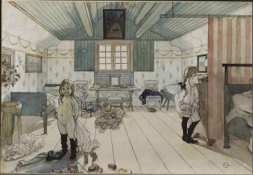 Small Girls' Room (Carl Larsson) - Muzeo.com