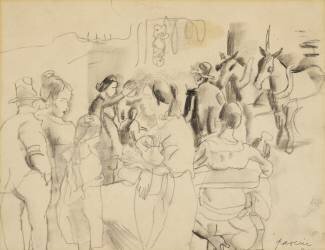 Street Scene (Jules Pascin) - Muzeo.com