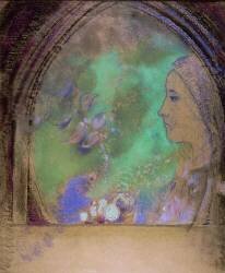 Tête de femme (Odilon Redon) - Muzeo.com