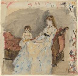 The Artist's Sister (Berthe Morisot) - Muzeo.com