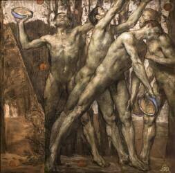 The Ball Players (George Desvallières) - Muzeo.com