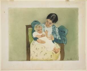 The Barefoot Child (Mary Cassatt) - Muzeo.com