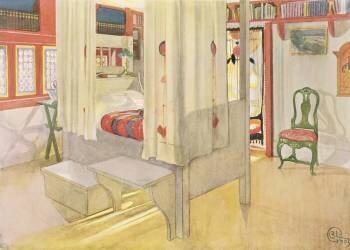 The Bedroom (Carl Larsson) - Muzeo.com