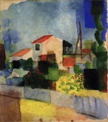 The Bright House (August Macke) - Muzeo.com