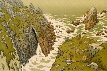 The Cliff (Henri Rivière) - Muzeo.com