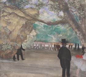The Curtain (Edgar Degas) - Muzeo.com
