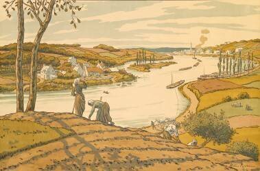 The River (Henri Rivière) - Muzeo.com