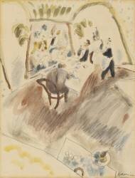Two Men Dining (Jules Pascin) - Muzeo.com