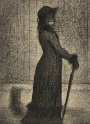 Une Elegante (Georges Seurat) - Muzeo.com