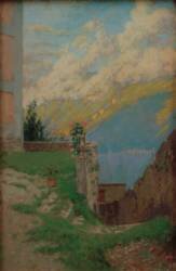 View of Lake Garda (Melchior Lechter) - Muzeo.com