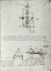 Flying machine drawing (Leonardo da Vinci) - Muzeo.com