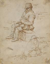 Two seated figures (Roelandt Savery) - Muzeo.com