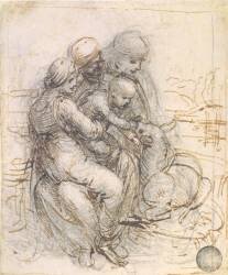 Virgin and Child with St. Anne (Leonardo da Vinci) - Muzeo.com