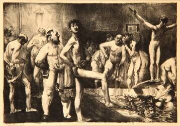 Business-Men's Bath (George Wesley Bellows) - Muzeo.com