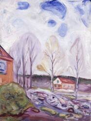 Fruhjahr Asgarstrand (Edvard Munch) - Muzeo.com