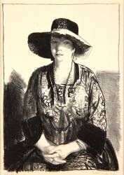 The Black Hat (George Wesley Bellows) - Muzeo.com