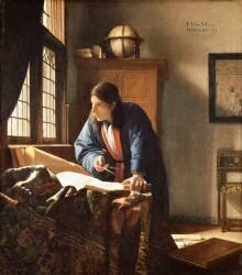 Le géographe (Johannes Vermeer) - Muzeo.com