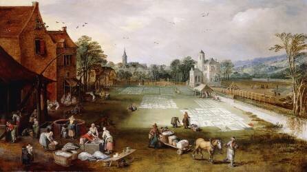 A Bleaching Ground (Jan Brueghel the Younger) - Muzeo.com