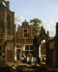 A Dutch Courtyard (Jan Hendrik Verheyen) - Muzeo.com