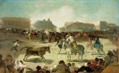 A Village Bullfight (Francisco de Goya) - Muzeo.com