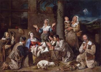 Adoration des bergers (Jean Michelin) - Muzeo.com