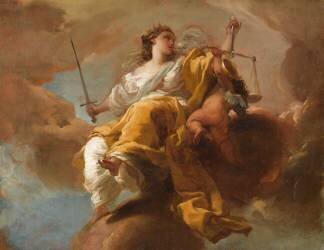 Allégorie de la Justice (Gaetano Gandolfi) - Muzeo.com