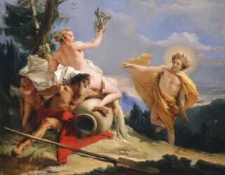Apollo Pursuing Daphne (Giambattista Tiepolo) - Muzeo.com