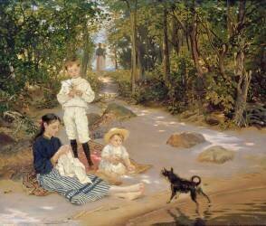 Artist's Family (Ernst von Liphart) - Muzeo.com