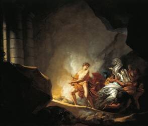 Orpheus and Eurydice in Hades (Heinrich Friedrich Füger) - Muzeo.com