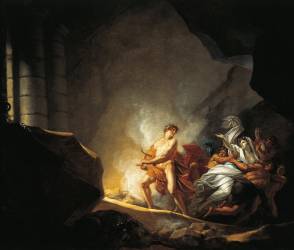 Orpheus and Eurydice in Hades (Heinrich Friedrich Füger) - Muzeo.com
