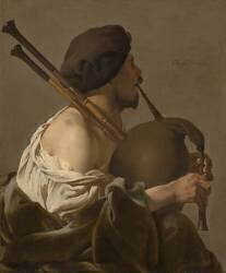 Bagpipe Player (Hendrick ter Brugghen) - Muzeo.com