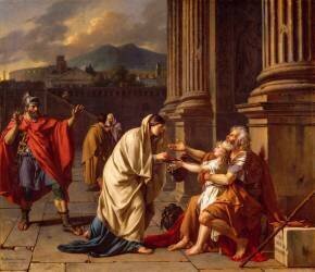 Bélisaire demandant l'aumône (Jacques-Louis David) - Muzeo.com