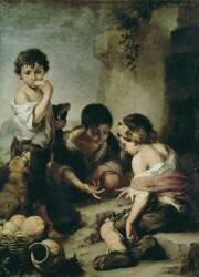 Boys Playing Dice (Bartolomé Esteban Murillo) - Muzeo.com