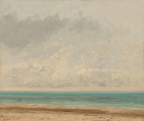 Calm Sea (Gustave Courbet) - Muzeo.com